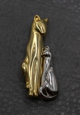 Vintage 2” Silver & Gold