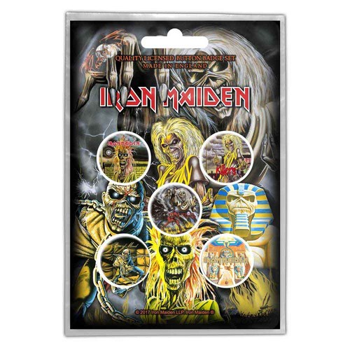 Iron maiden badge pack albums - iron,