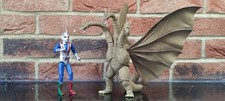 Godzilla Figure Bundle: Evolution Toy HAF Zone Fighter & Bootleg King Ghidorah