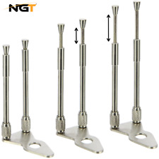NGT Stainless Snag Bars Ears For Bite Alarms Height Adjustable Bars Carp Fishing