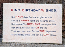 Vintage UNUSED 1930's Birthday