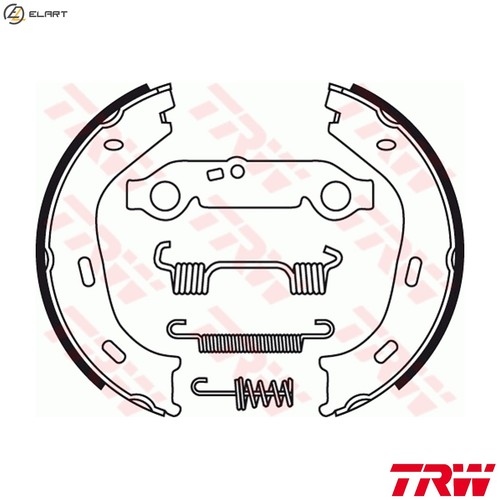 Brake shoe set parking - brake,