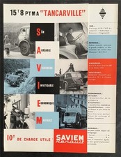 SAVIEM RENAULT 15T 8PTMA TANCARVILLE Commercial Vehicle Sales Brochure FRENCH