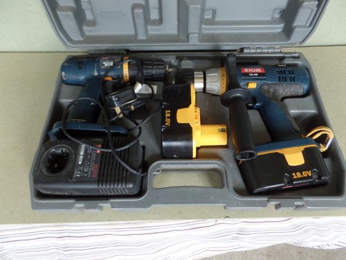 Ryobi 18v twin drill - , driver