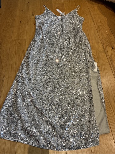 Evening gown size silver - evening, 18