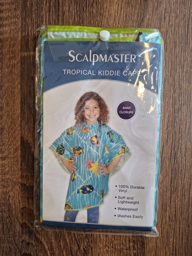 Vinyl kids salon cape - vinyl, fish