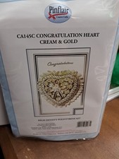 Pinflair Congratulation Heart Cream And Gold High Density Polystyrene Kit