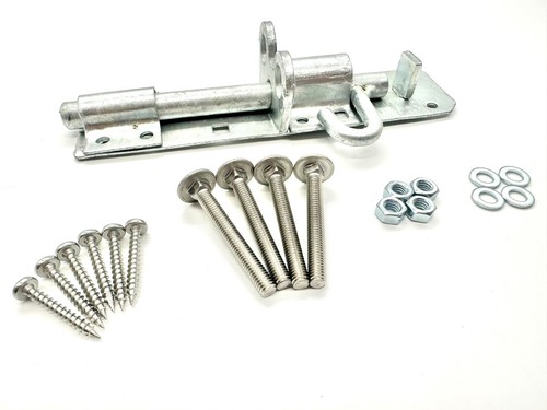 Heavy duty galv gate bolt - galv,