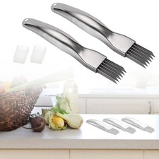 2PC Shred Silk The Knife Fruit Vegetable Onion Cutter Slicer Peeler Kitchen Tool