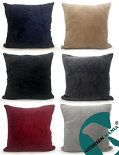 Large Faux Fur Cushion or Cover Plush Soft Plain Filled Option Sofa Decor
