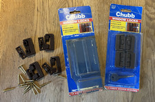 2 packs (8 units) Chubb window locks for hinged wooden windows  8K101/M Brown