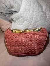 Small Red Zara Beach  And Cottage Core Bag RRP £29.99 Brand new