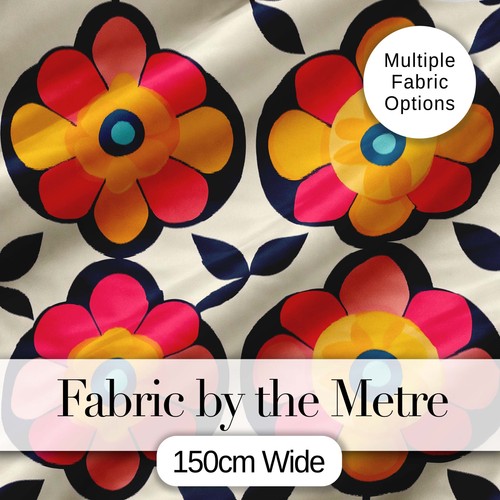 Retro floral circle motif - retro,