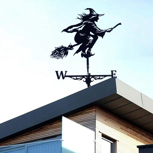 Witch shape weathervane - witch,