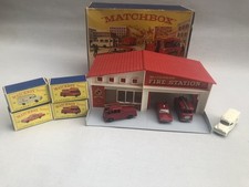 Lesney Matchbox G-10 G10 Fire Station Set VGC Complete With All Boxes