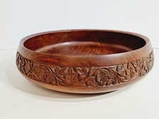 Large Vintage Carved Wooden