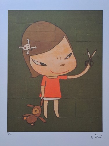 Nara yoshitomo signed real - -,