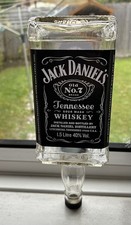 Empty Jack Daniels 1.5 Ltr  Optic Bottle with upside down labels and screw lid