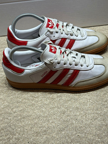 Adidas samba white red leather - samba,