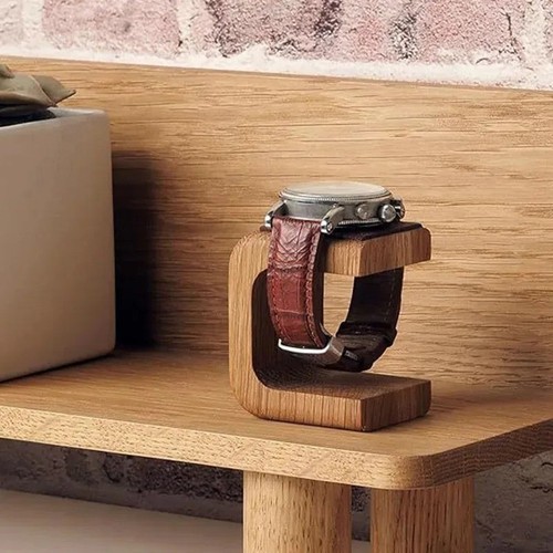 Wooden watch display - watch,