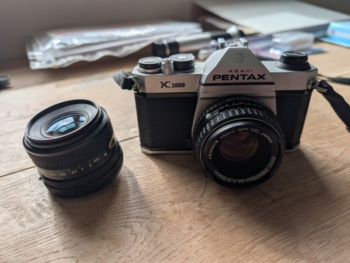Pentax k1000 35mm slr camera - slr,