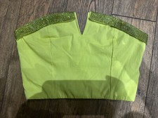 Bershka Womens Yellow Sparkle