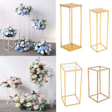 40-100cm Gold White Metal Flower Pedestal Stand Plinth Wedding Decor Centrepiece