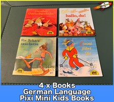 4 x Books German Language Pixi Mini Kids Books: Die Schatz Taucherin +More USED