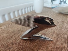 Rare Vintage Citreon Car Mascot Hood Ornament Chrome Metal