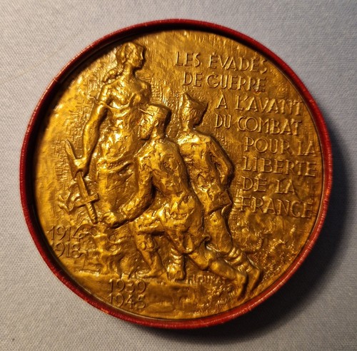 French war escapees medal uneg - french,