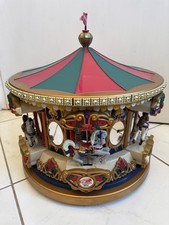 Mr Christmas Holiday Merry Go Round Carousel 1994 circa 1874 Musical Animated