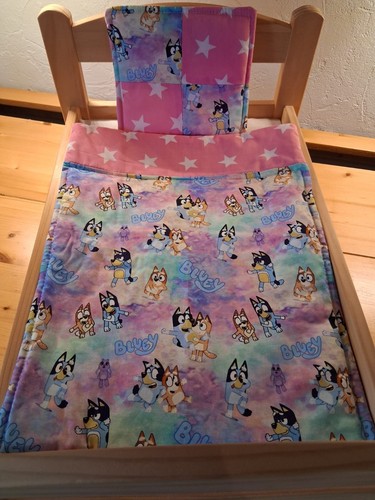 Dolls pram cot - cot, bedding