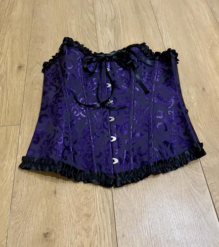 Burlesque gothic purple basque - gothic,
