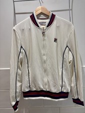 FILA Vintage Baranci Track Top In Gardenia Size Medium Excellent