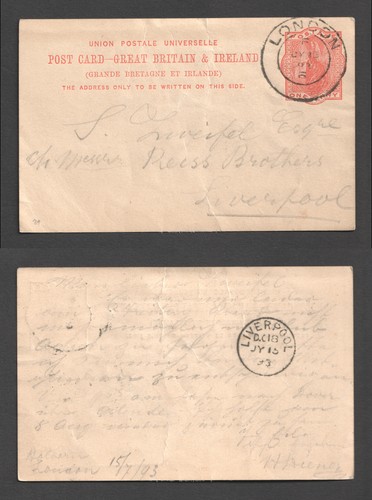 Postal stationery - qv, 1d