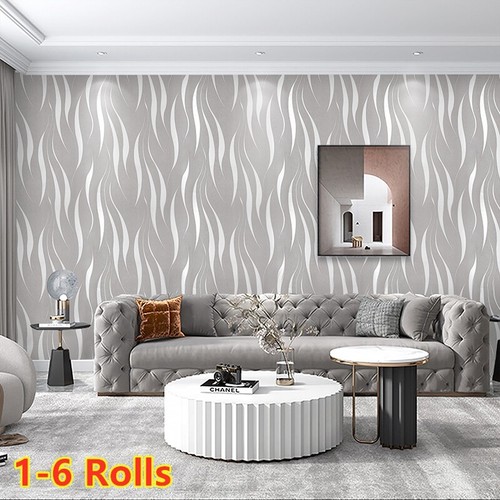 Embossed wave wallpaper - 3d,