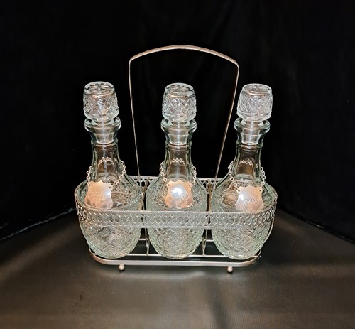 Vintage three glass decanter - vintage,
