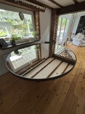 Magnificent Dining Table, Mirrored Top, 6 Foot In Diameter.