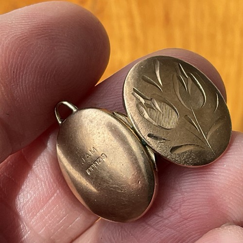 Vintage 9ct gold double - double, photo