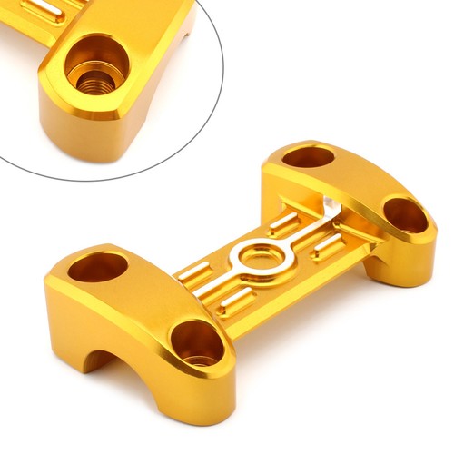 Gold cnc handlebar risers top - handlebar,