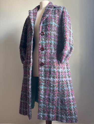 Wool trench coat 14 purple - trench,