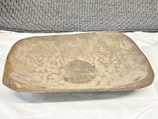 VINTAGE ANTIQUE  DOUGH BOWL RUSTIC METAL STEEL TRENCHER PRIMITIVE KITCHENWARE