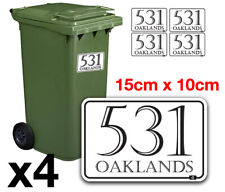 4 x Waterproof Vinyl Wheelie