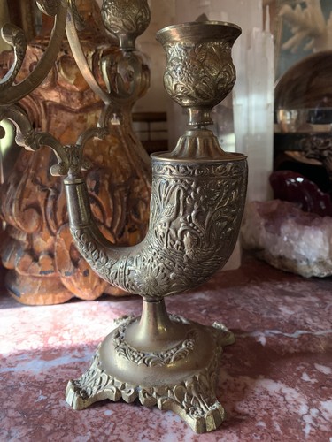 Antique edwardian brass tree - edwardian,