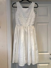 NEXT Signature  - Ivory - Lace Detail 100% Silk  Girls Bridesmaid Dress 16 years