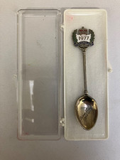 The Queens Silver Jubilee 1952-1977 Sterling Silver & Enamel Spoon 1977