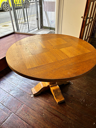 Solid oak round wooden - solid,