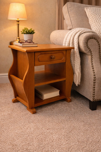 Vintage wood coffee side table - wood,