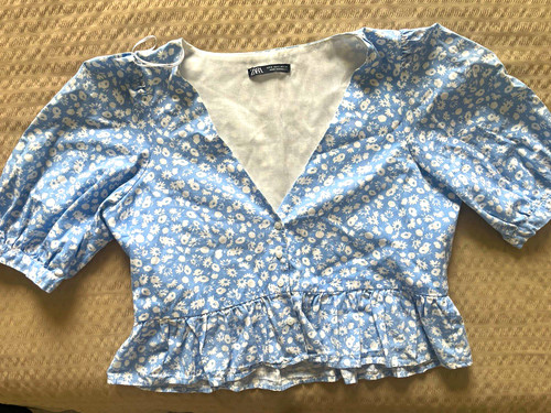 Zara women blue - zara, blue/white
