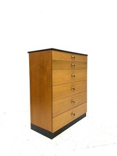 Vintage Retro Mid Century 1960s Danish Modernist Teak Chest of Drawers Tallboy